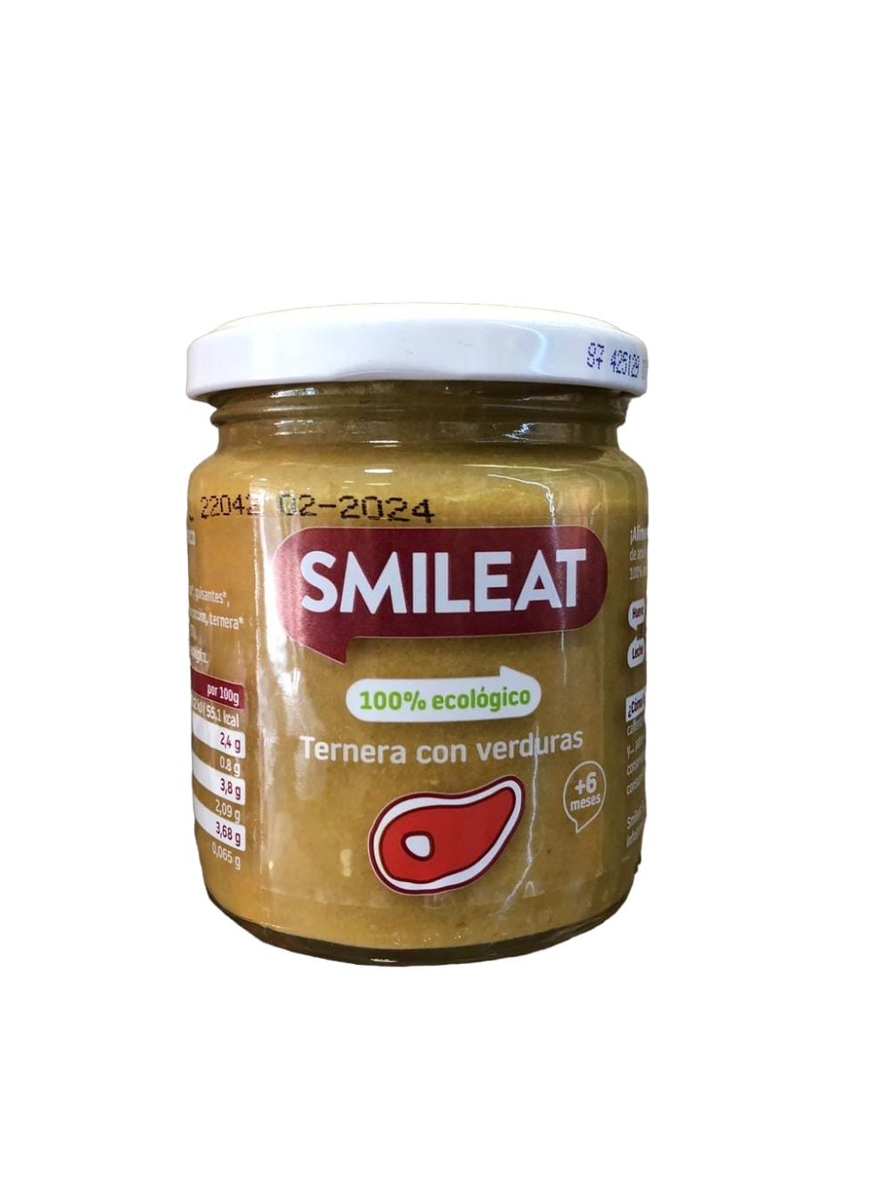 SMILEAT ECO TARRITO TERNERA CON VERDURAS +6 MESES 230G