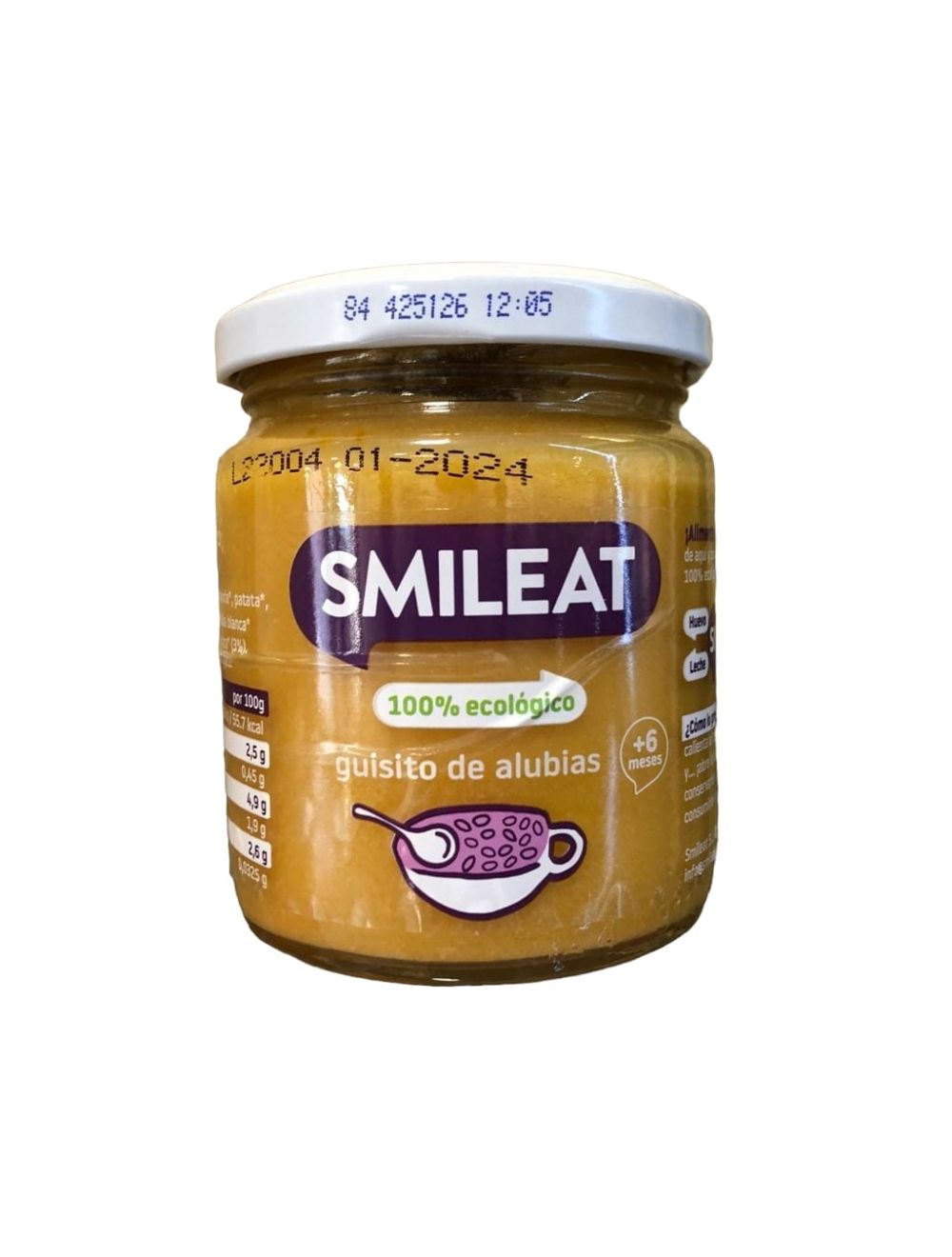 SMILEAT ECO TARRITO GUISO DE ALUBIAS +8 MESES 230G