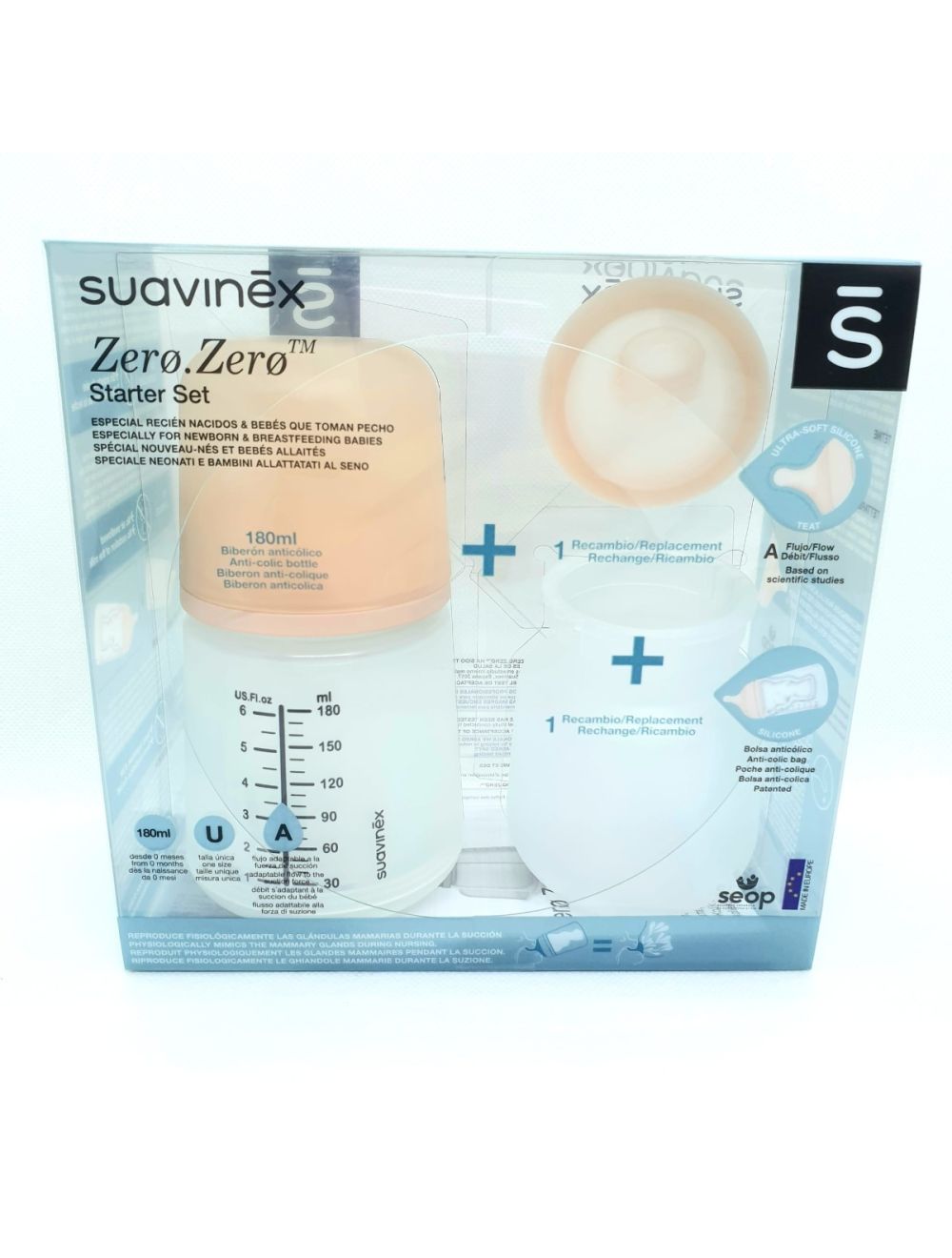 Suavinex Set De Inicio Zero-Zero Chupete + Biberon