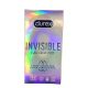 DUREX PRESERVATIVO INVISIBLE EXTRA LUBRIFICADO 12 UNIDADES