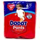 DODOT PANTS TALLA 6+15KG  27 UNIDADES