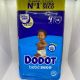 PAÑAL INFANTIL DODOT BEBE SECO EXTRA TALLA 4 9-14 kg 62 UNIDADES STICKER