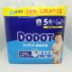 DODOT BEBE SECO EXTRA JUMBO PACK TALLA 5+ 12-17 KG 56 UNIDADES